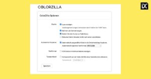 Colorzilla | Optionen