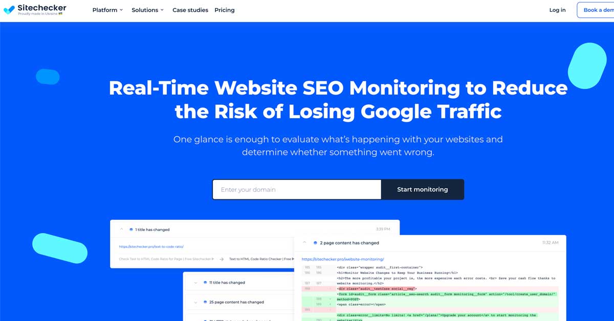 Sitechecker | Site Monitoring | CAMPIXX