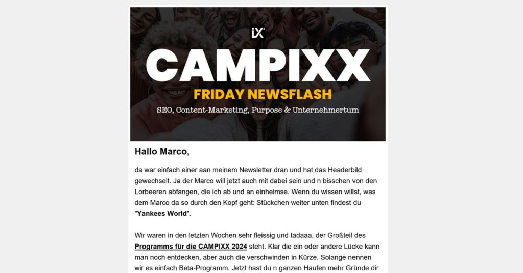 Newsletter | CAMPIXX